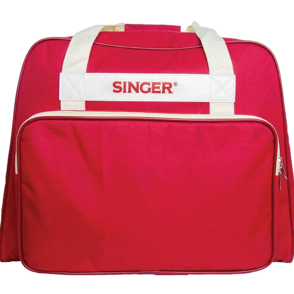 Symaskinetaske Singer Retro, rød taske til symaskiner, 46×26×33 cm