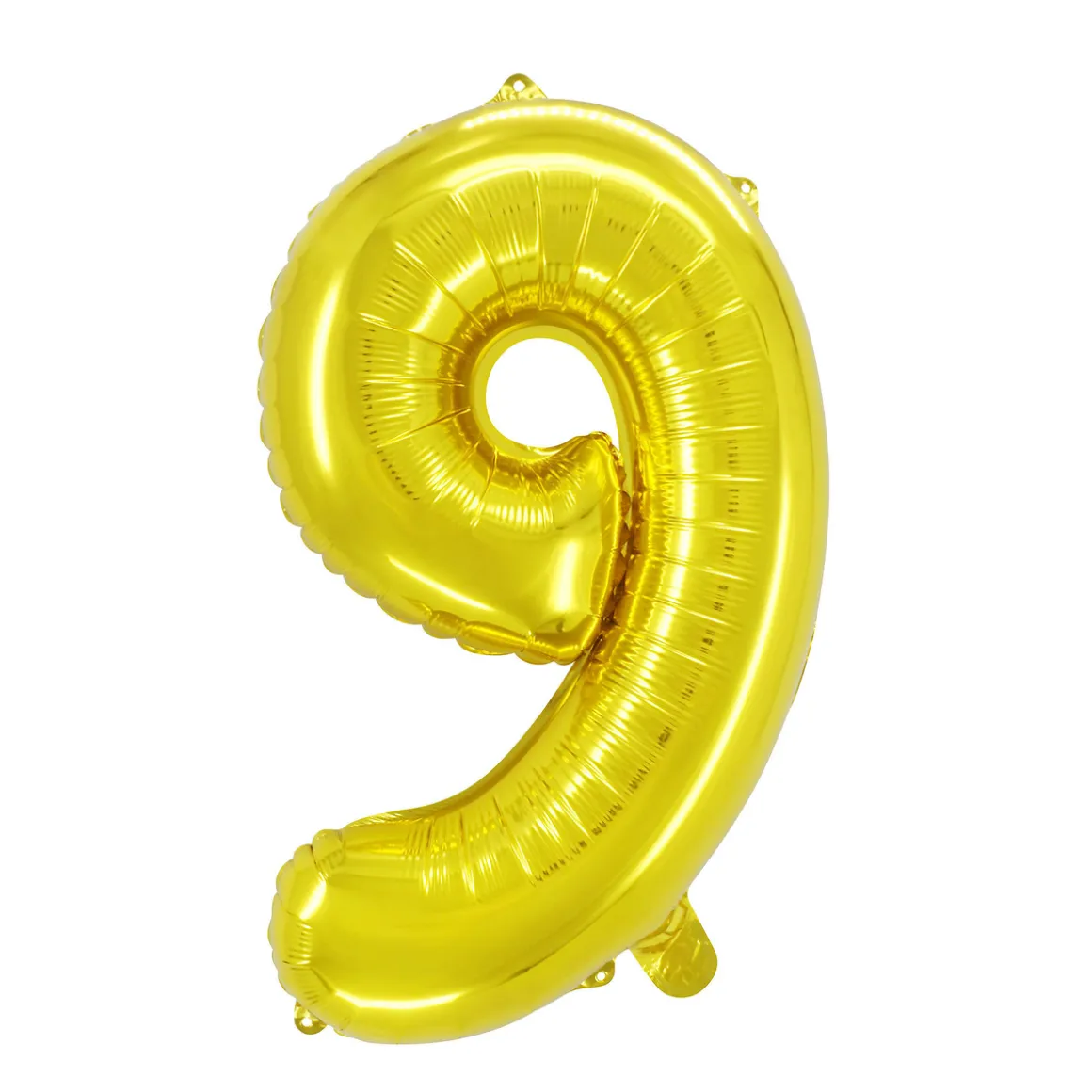 Talballon 9 Guld 60 cm