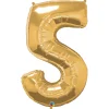 Talballon 5 Guld 66 cm