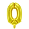 Talballon 0 guld 32 cm