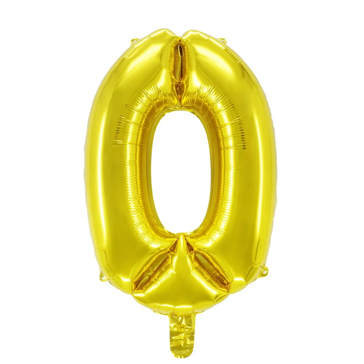 Talballon 0 guld 32 cm