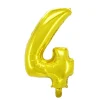 Talballon 4 guld 32 cm