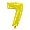 Talballon 8 guld 32 cm