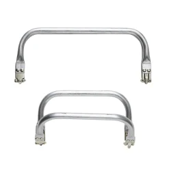 Taskebøjler af metal, 2 stk. Sølvfarvet taskebøjle, 22×9 cm / 16×9 cm