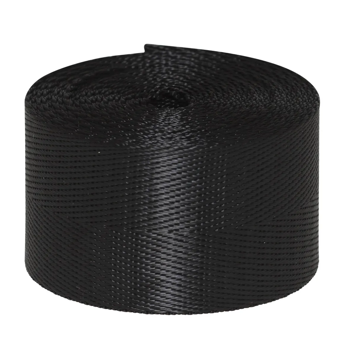 Taskerem af slidstærk polyester, sort, 250 cm, bredde 4 cm