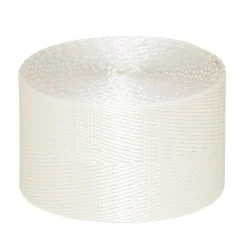 Taskerem af slidstærk polyester, hvid, 250 cm, bredde 4 cm