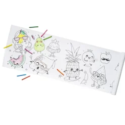 Tegnerulle Happy Fruit, farvelæg masser af glade frugter – rullen måler 40×300 cm
