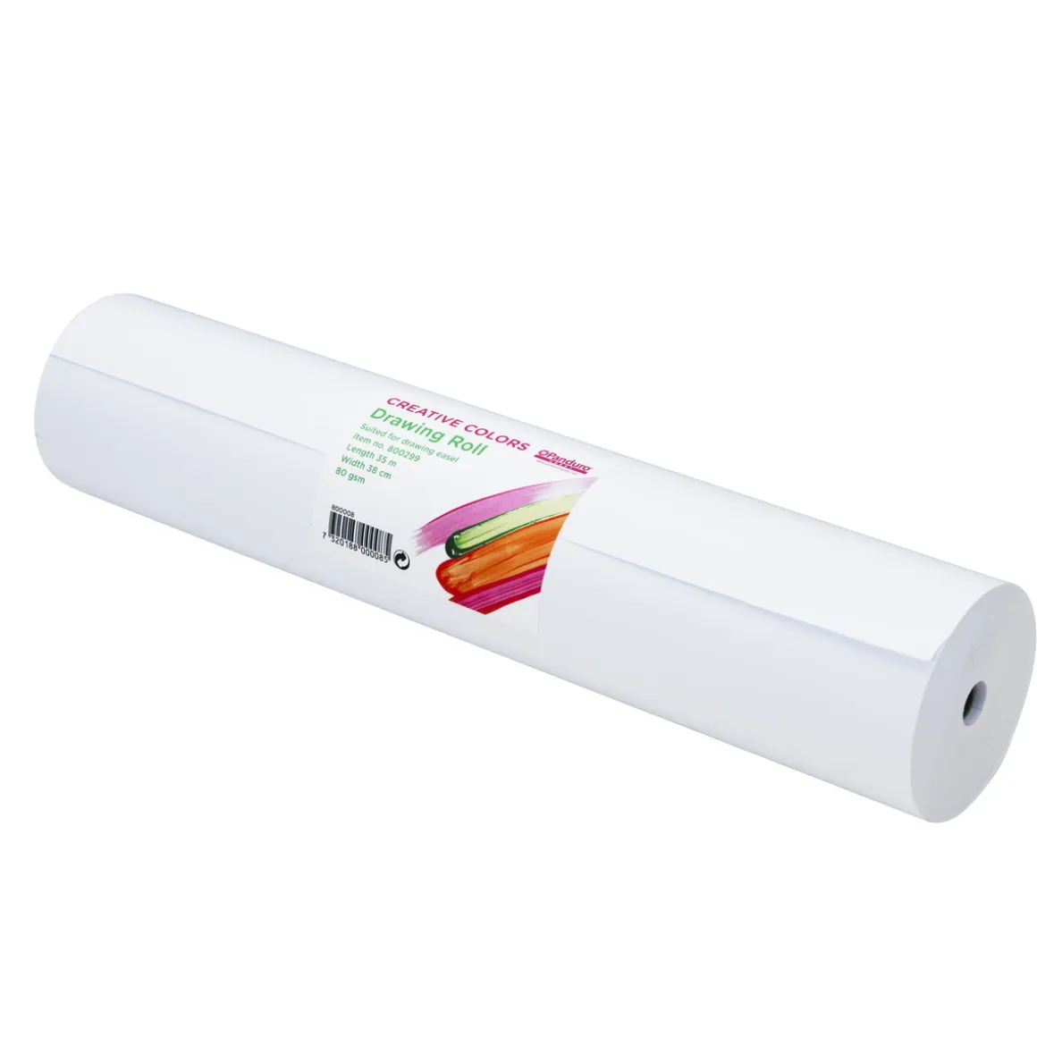 Tegnerulle til staffeli – 35 meter papir, bredde 38 cm. 80 g/m2
