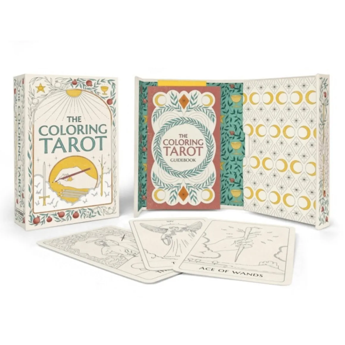 The Coloring Tarot af Sarah Lyons – farvelæg 78 tarotkort + 122 siders vejledning