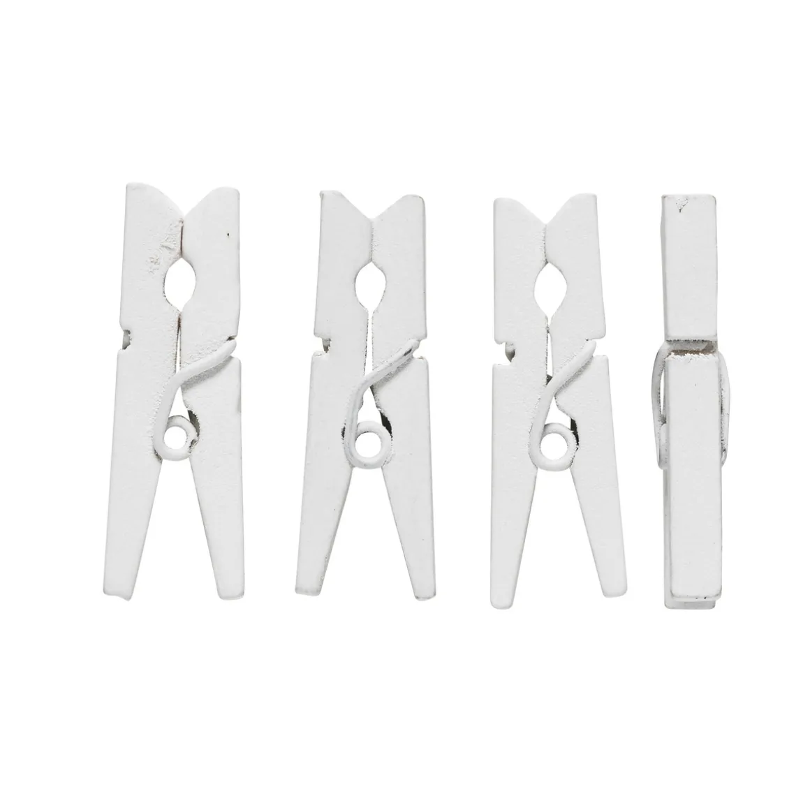Tøjklemmer hvid 30 mm 48 stk.