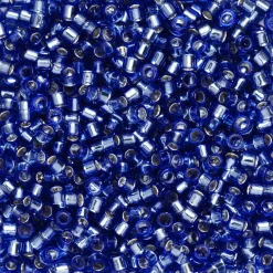 TOHO-perler 11/0 – blå safir, 35 Silver-lined sapphire