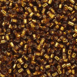 TOHO-perler 11/0 – brun silverline, 34 Silver-lined smoky topaz