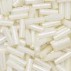 TOHO-perler bugle, aflange glasperler 6 mm creme
