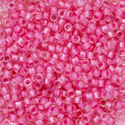 TOHO-perler 11/0 – 191C Hot pink inside lined