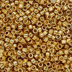 TOHO-perler 11/0 – guld metallic, PF557 PF galvanized starlight