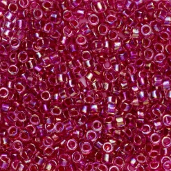 TOHO-perler 11/0 – 785 Inside luster crystal hot pink lined