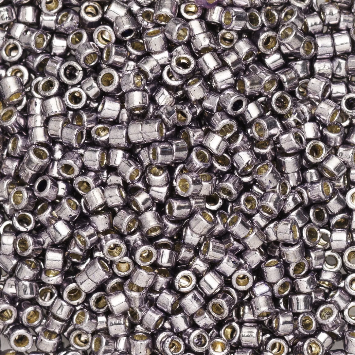 TOHO-perler 11/0 – metallic tin, PF568 PF metallic pink pewter