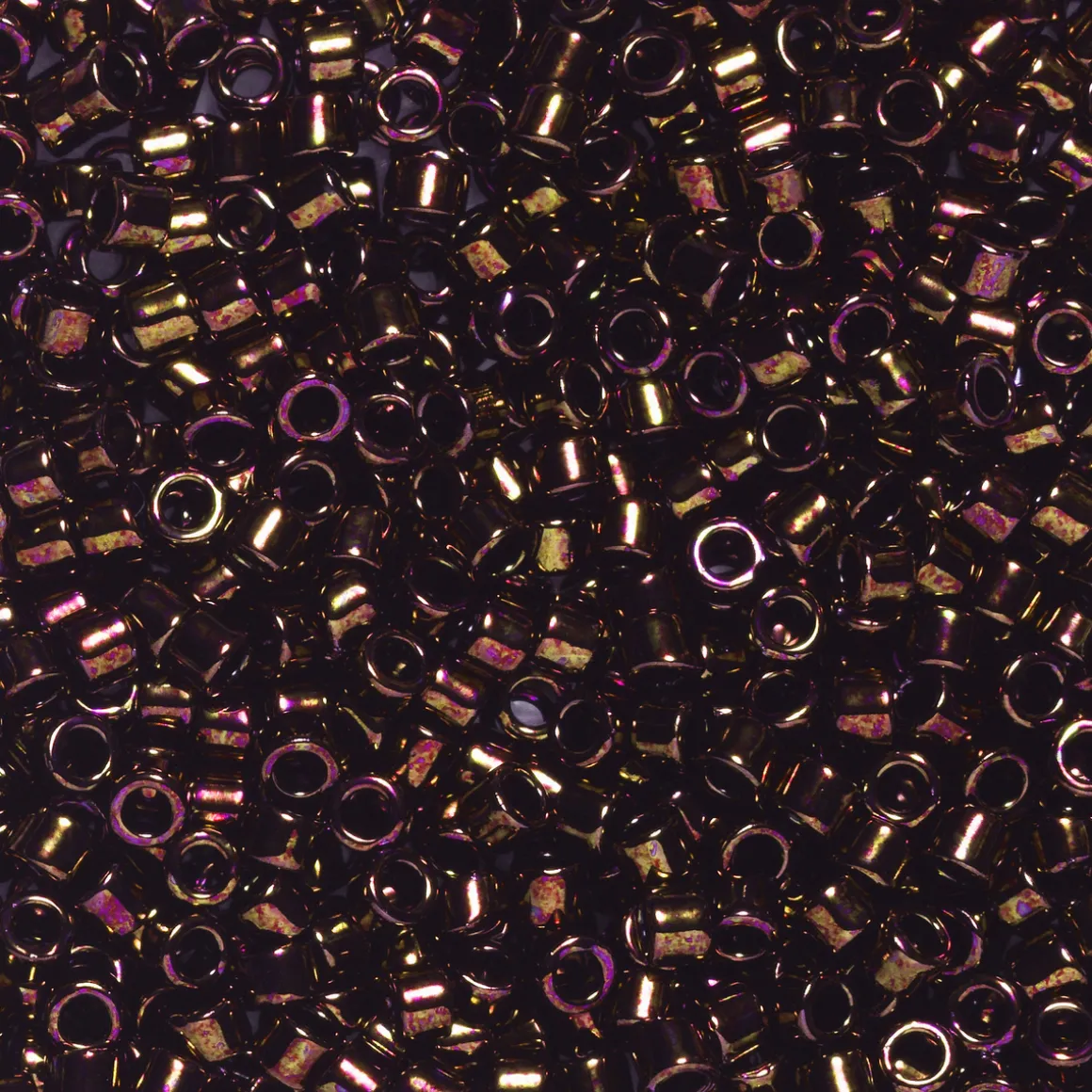 TOHO-perler 11/0 – mørk bronze metallic, 222 Metallic dark bronze