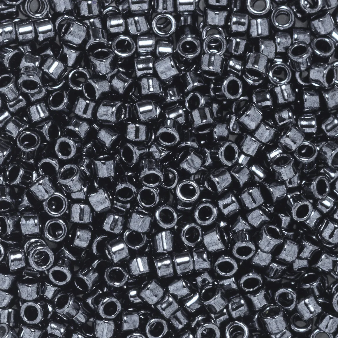 TOHO-perler 11/0 – mørkegrå metallic, 81 Metallic hematite
