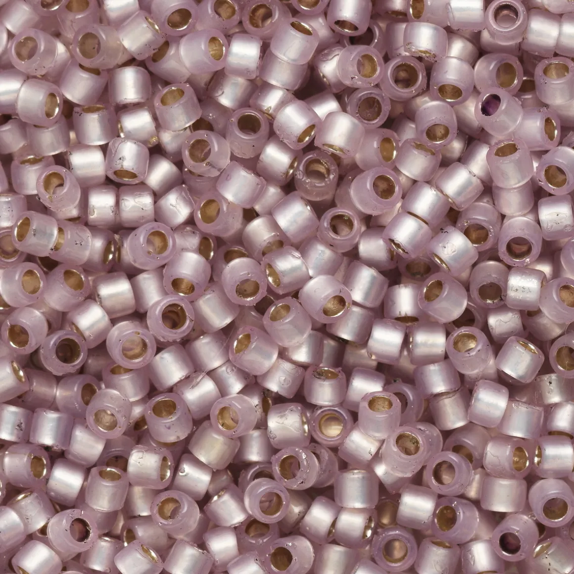 TOHO-perler 11/0 – rosa mat, PF2121 PF translucent silver-lined lt amethyst