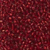 TOHO-perler 11/0 – rubinrød, 25C Silverlined ruby