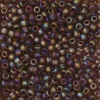 TOHO-perler runde 11/0 – blåbrun, 177F Transparent rainbow frosted smoky topaz