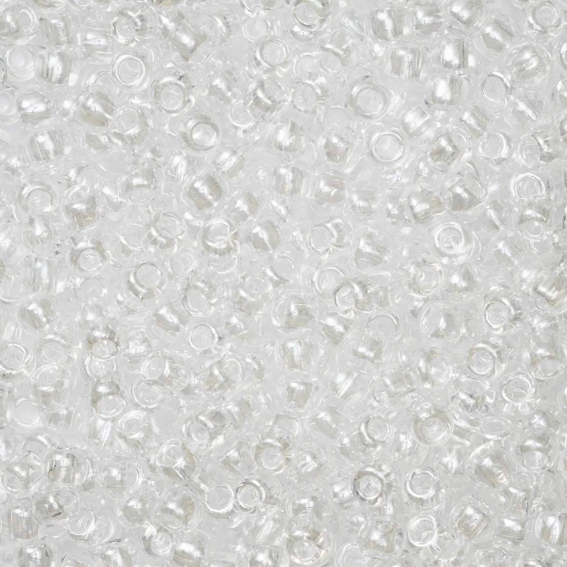 TOHO-perler runde 11/0 – hvid transparent, 101 Transparent lustered crystal
