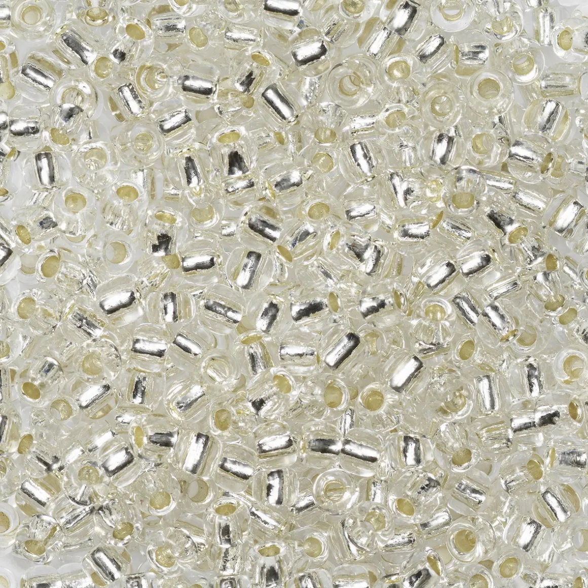 TOHO-perler runde 11/0 – klar sølv, 21 Silver lined crystal