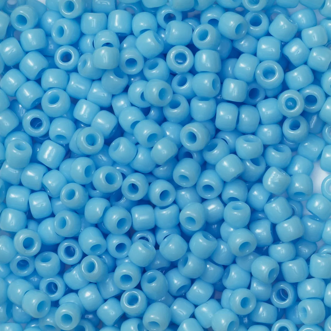 TOHO-perler runde 11/0 – lyseblå, 43 Opaque blue turquoise