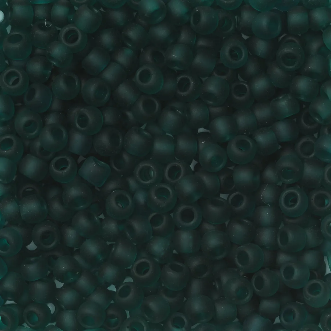 TOHO-perler runde 11/0 – mat grønblå, 7BDF Transparent frosted teal