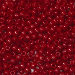 TOHO-perler runde 11/0 – rød, 45 Opaque pepper red