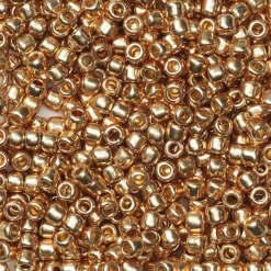 TOHO-perler runde 11/0 – rosenguld, PF551 Permament finish galvanized rose gold