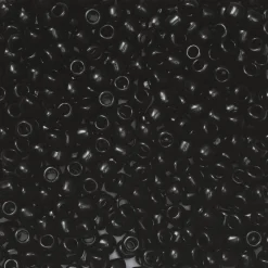 TOHO-perler runde 11/0 – sort, 49 Opaque jet black