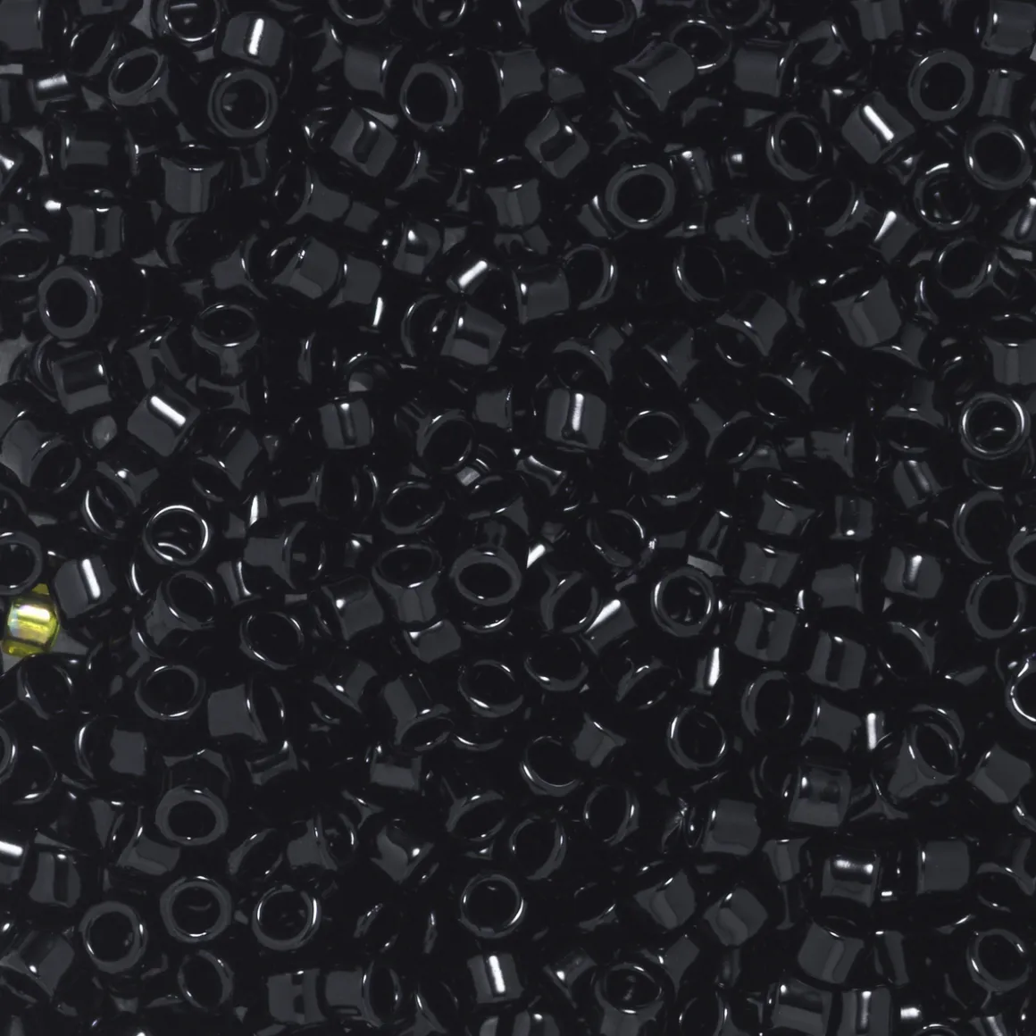 TOHO-perler 11/0 – sort blank, 49 Opaque jet black