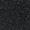 TOHO-perler 11/0 – sort mat, 49F Matte opaque jet black
