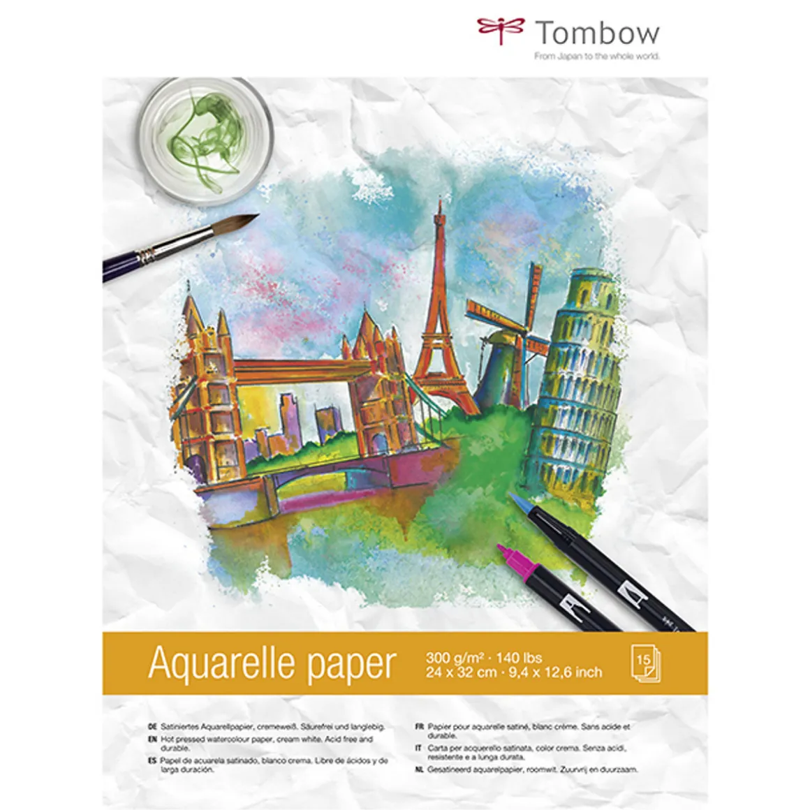 Tombow Akvarelblok 24x32 cm