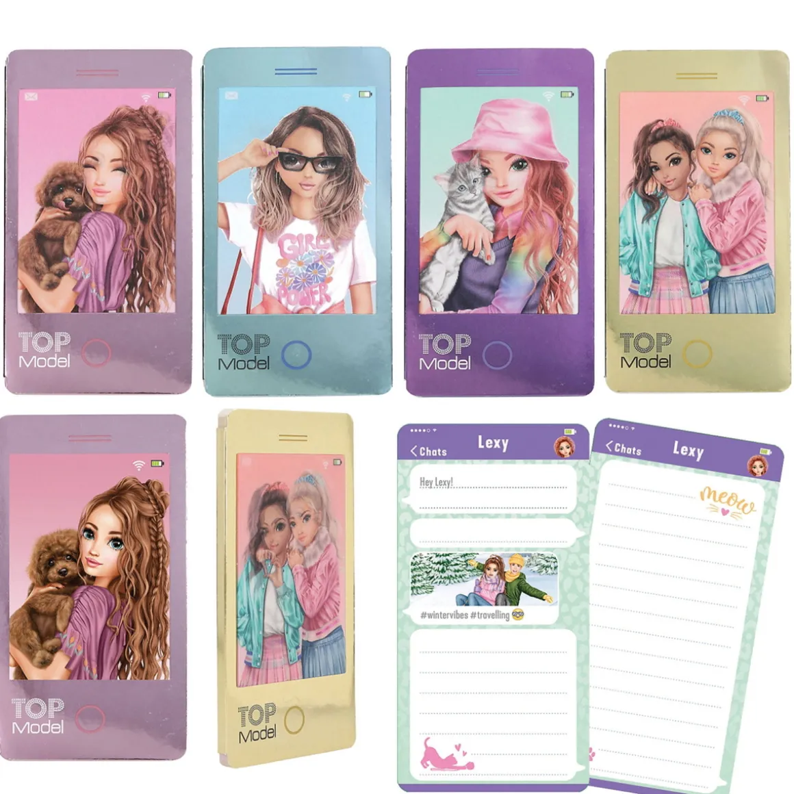 TOPModel 3D mobilbog, 80 sider, 7,2×13,7 cm – pris pr. stk., sælges assorteret online