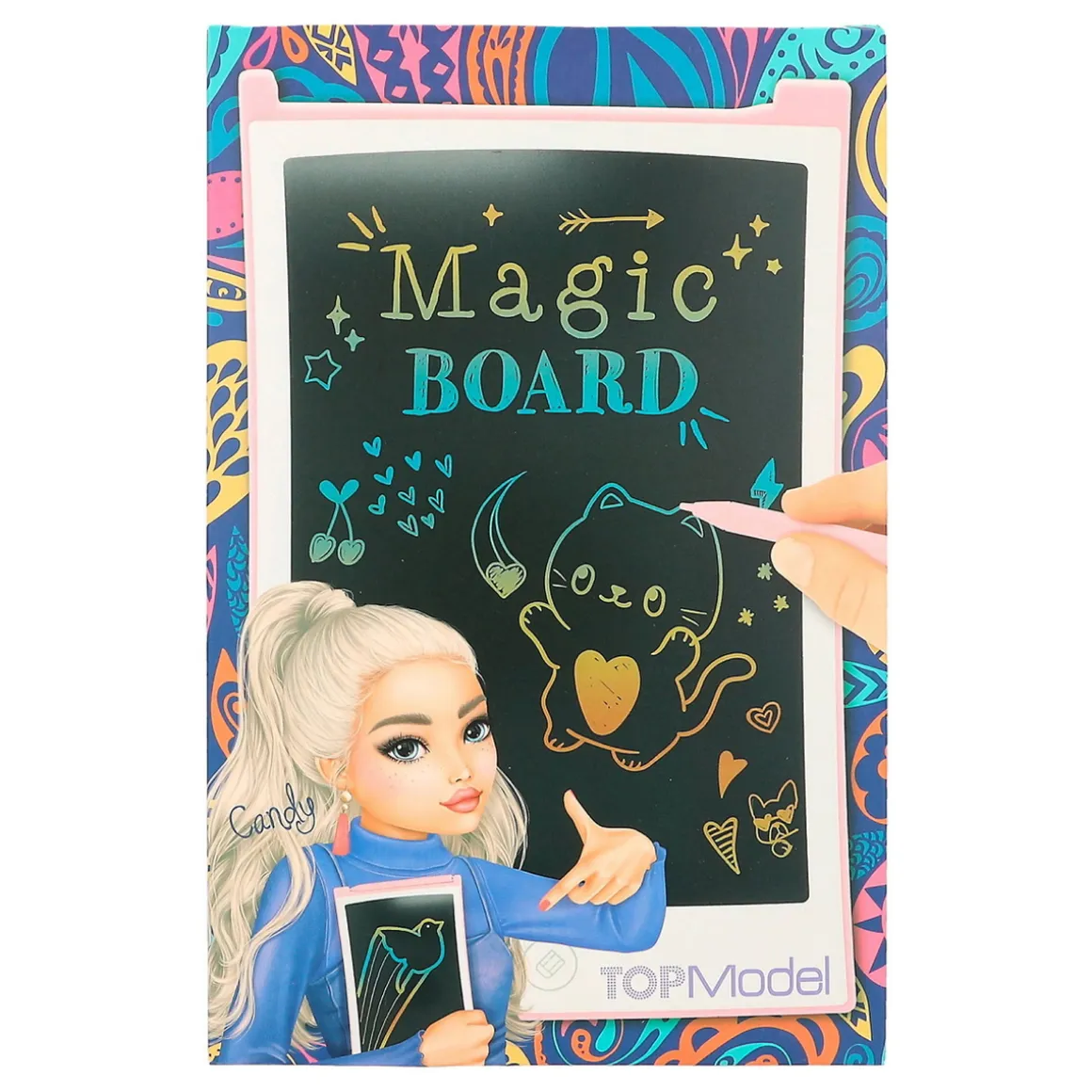 Topmodel Magic Pad – magisk tegnetavle (LCD), som giver dig mulighed for at tegne og viske ud! 14,9×22,9 cm