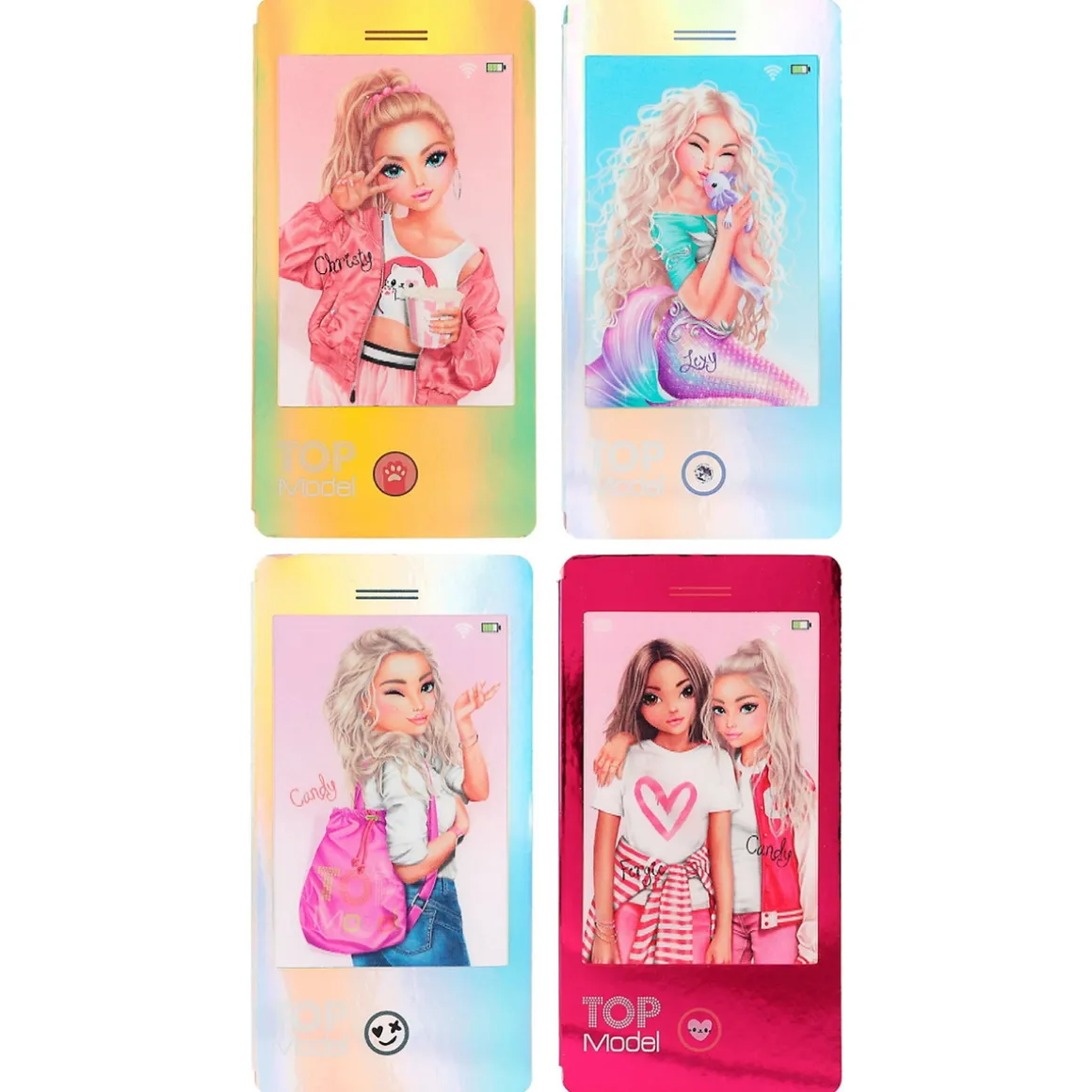 TOPModel mobilbog, 80 sider, 7,2×13,7 cm – pris pr. stk., sælges assorteret online