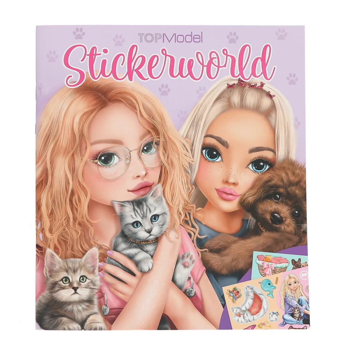 TOPModel Sticker Kitty Doggy – stickersbog med søde katte og hunde! 20 sider