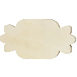 Træfigur bolsje – højde 8,5 cm, bredde 16,5 cm, tykkelse 1,7 cm
