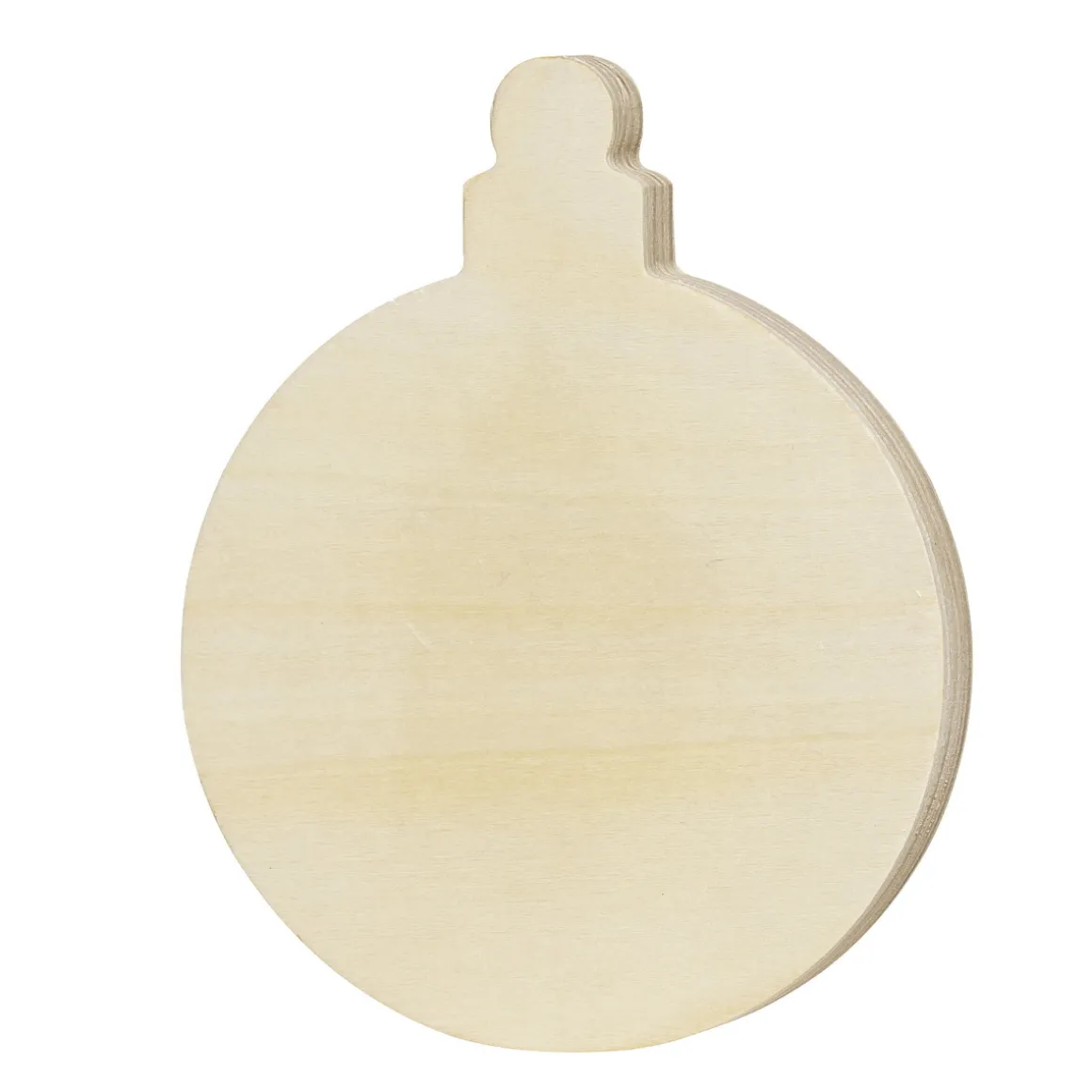 Træfigur julekugle – højde 15 cm, bredde 16,4 cm, tykkelse 1,7 cm
