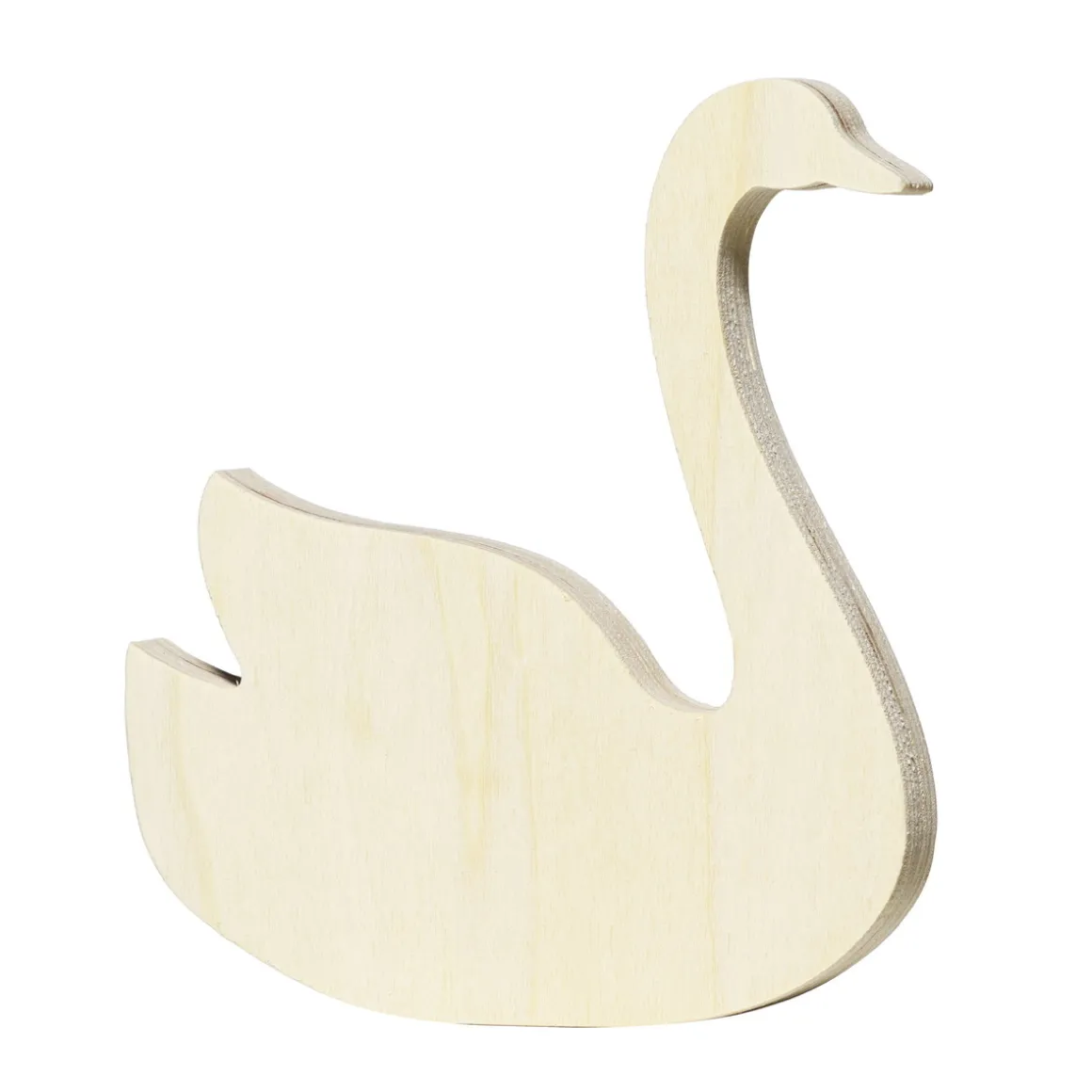 Træfigur Svane – 13×15×1,7 cm