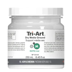 Tri-Art Dry Medium Ground Matte 250 ml, medium som tørrer til en tør og ru overflade