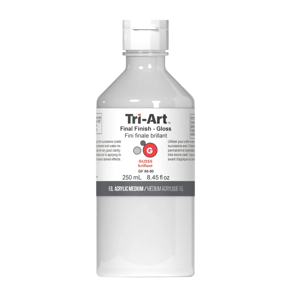 Tri-Art Final Finish Gloss 250 ml, beskyttende, blank lak til akrylfarve