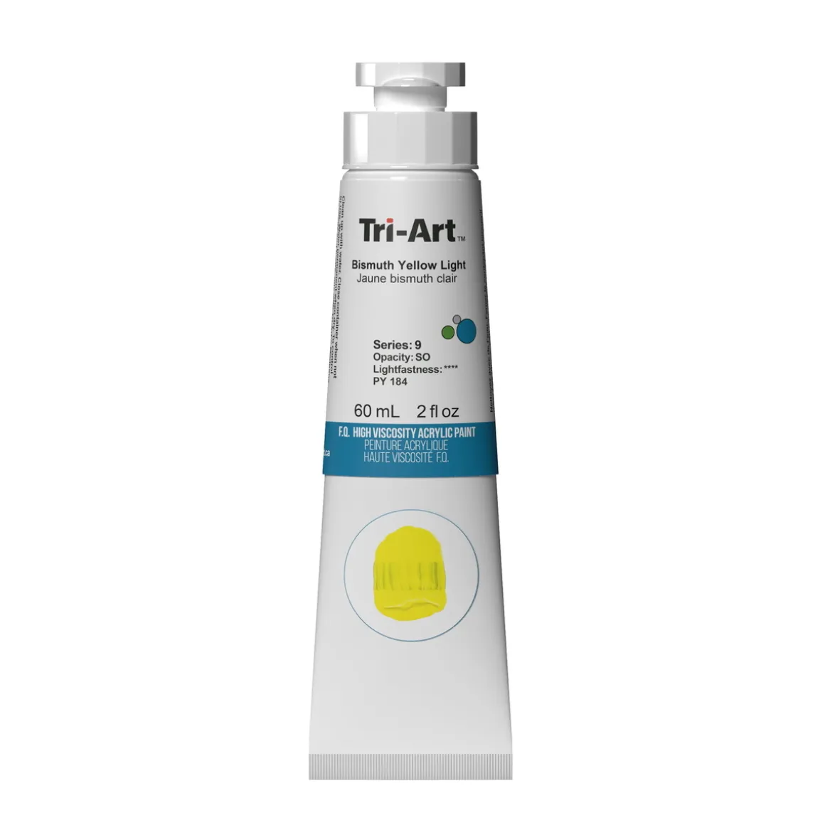 Tri-Art High Viscosity akrylfarve 60 ml Bismouth Yellow Light
