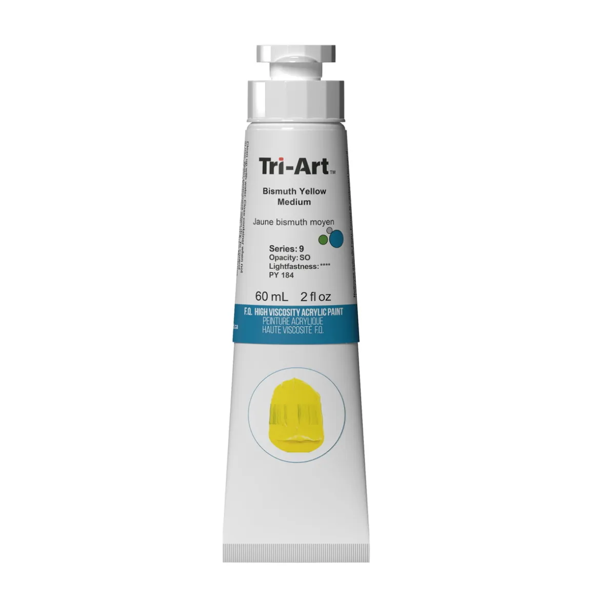 Tri-Art High Viscosity akrylfarve 60 ml Bismouth Yellow Medium