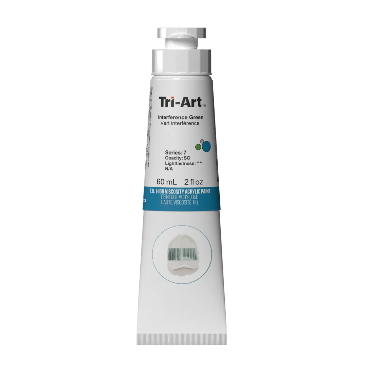 Tri-Art High Viscosity akrylfarve 60 ml Interference Green