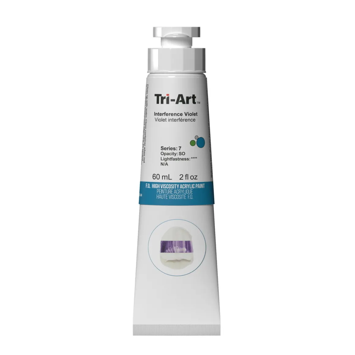 Tri-Art High Viscosity akrylfarve 60 ml Interference Violet