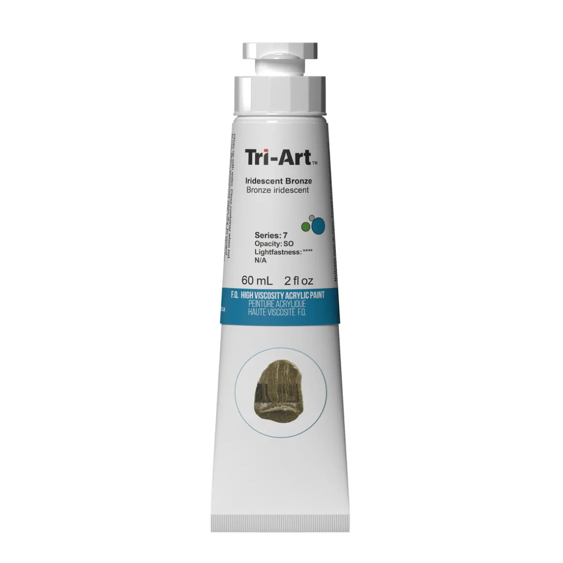 Tri-Art High Viscosity akrylfarve 60 ml Iridescent Bronze